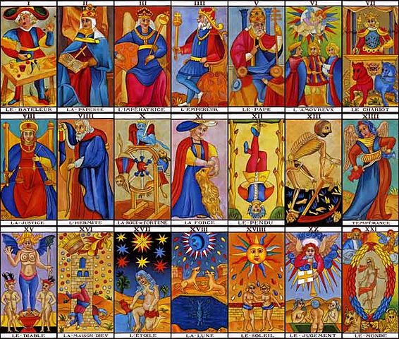 Tarot de Marsella: Simbología medieval de los colores secundarios 