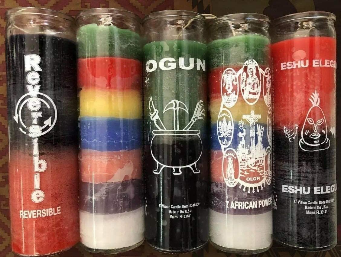 Seven colors candle (I): African powers or chakras?