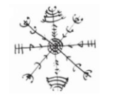 Amuleto rúnico para la salud. Debe llevarse sobre el pecho.