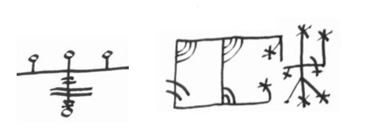 Maleficios: el primero para romper la pata a un caballo, grabandolo en un tablón y dejándolo en medio del camino. El segundo, para causar la muerte de alguien si falta a su juramento.